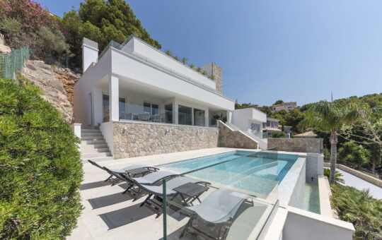Modern sea view villa in Port Andratx - Modern sea view villa with pool