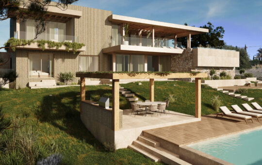 Projekt einer Neubauvilla mit Meerblick in Cala Vinyes - Schlüsselfertiges Bauprojekt in Cala Vinyes