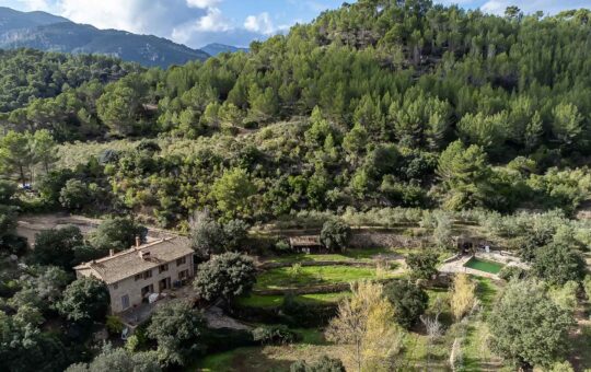Wonderful finca in Esporles with holiday rental license - Areal view of the plot
