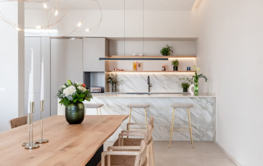 Completely renovated luxury villa in a prime location in Port Andratx - Open designer kitchen
