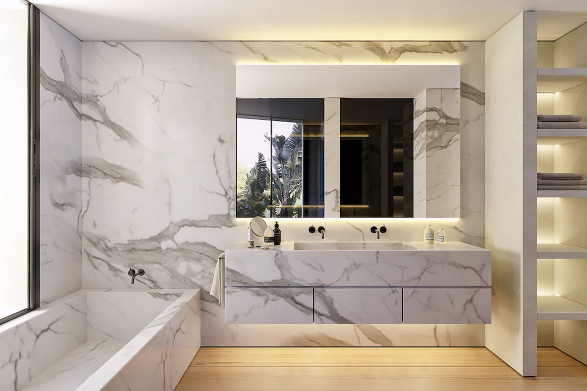 Sanierungsprojekt: Moderne Villa mit Traumblick - Luxuriöses Badezimmer