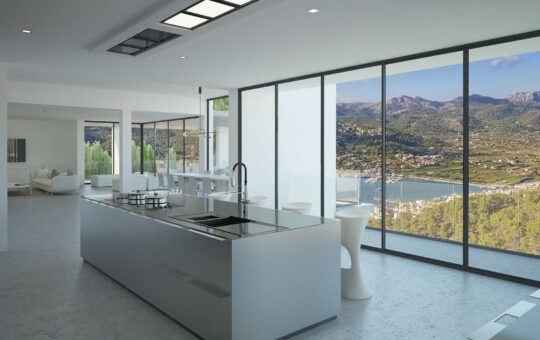 Spektakuläres Villenprojekt mit Panoramablick - Modernes Raumkonzept und offene Küche