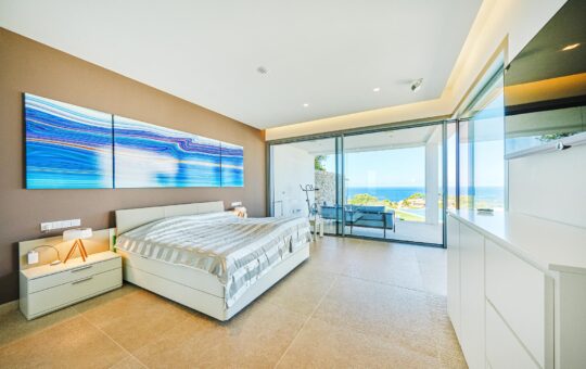 Außergewöhnliche Villa mit fantastischem Meerblick - Elegantes Schlafzimmer