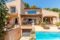 Mediterrane Villa mit Pool in Santa Ponsa - Rückfassade der schönen meditereranen Villa