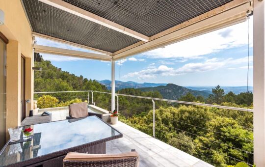 Charmante moderne Villa in Es Verger - Terrasse mit offenen Blick