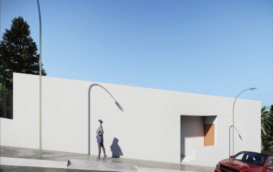 Projekt: Luxusvilla in Costa d'en Blanes - Projekt: Straßenansicht