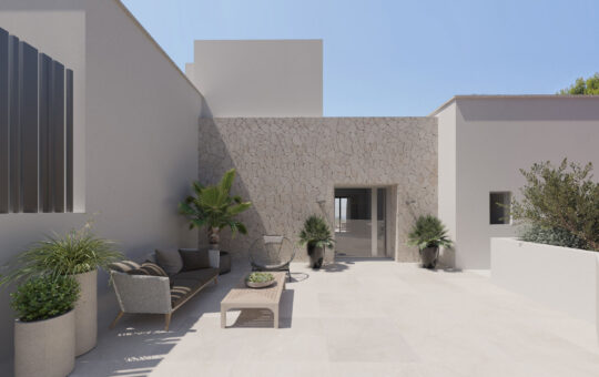 Exklusive Neubauvilla mit Gästeappartement in Camp de Mar - Eingangsbereich