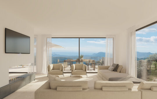 Projekt: Traumhafte Villa mit Weitblick auf Galilea - Wohnzimmer