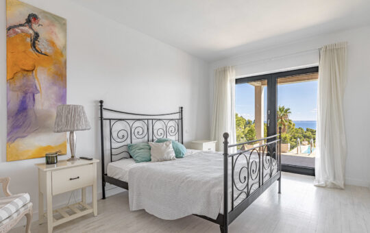 Modern villa with sea views in Costa d’en Blanes - Bedroom 2 on the second floor