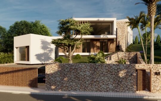 Villa in Bendinat - Straßenansicht