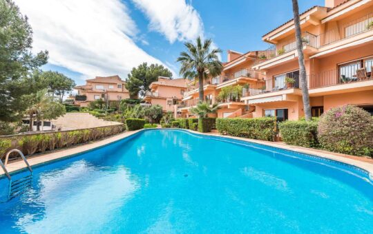 Mediterranean duplex apartment with panoramic views in Costa de la Calma - Apartment complex with community pool