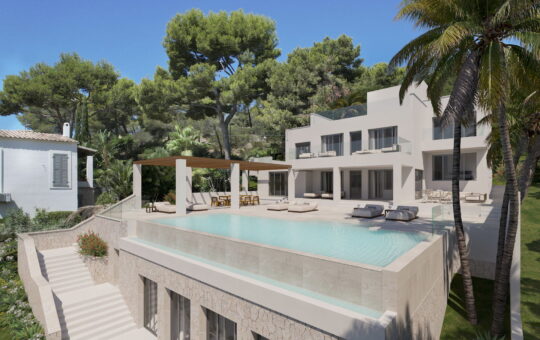 Exclusive newly built villa with guest apartment in Camp de Mar - New built villa with pool