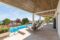 Villa moderna con vistas al mar en Costa d'en Blanes - Amplia terraza cubierta junto a la piscina
