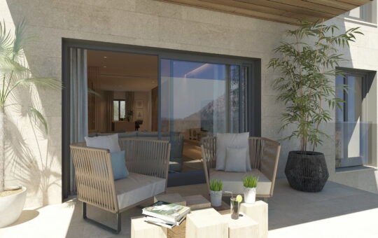Hochwertige Neubau-Appartements in Santa Ponsa - Überdachte Terrasse