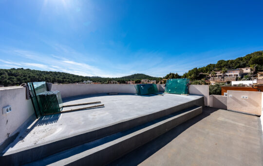 Villa im Ibiza-Stil mit Garten und Dachterrasse in Paguera - Dachterrasse