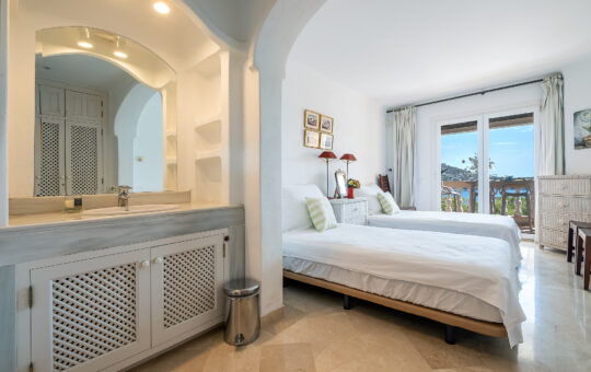 Mediterranes Appartement mit Traumblick auf den Hafen von Port Andratx - Schlafzimmer 1