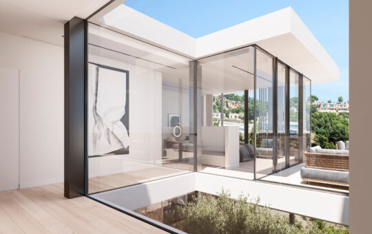 Neubau Luxusvilla in Costa d'en Blanes - Patio
