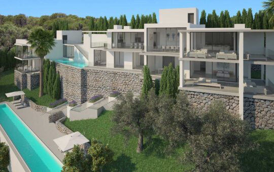 Charming villa -project- with breathtaking views - Entire property from an aerial perspective