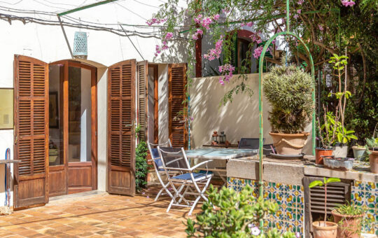 Majorcan village house in a quiet location in S'Arraco - Open terrace in the frontal area