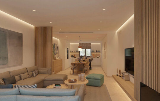 High quality new build apartments in Santa Ponsa - Open living room