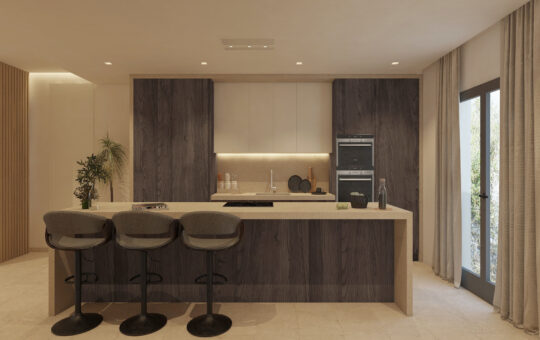 High quality new build apartments in Santa Ponsa - Fitted kitchen with kitchen island