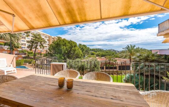 Mediterranean duplex apartment with panoramic views in Costa de la Calma - Spacious terrace on the upper floor