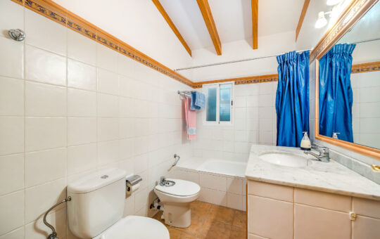 Lovely and rustic family finca in Galilea - Complete bathroom on first floor