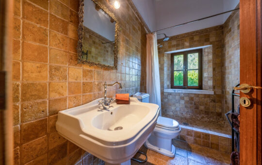 Charming natural stone finca with pool in the beautiful valley of Andratx - Bathroom 2