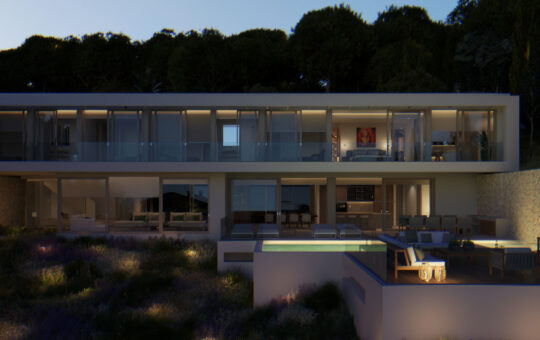 Premium new build villa in Portals Nous - Night view