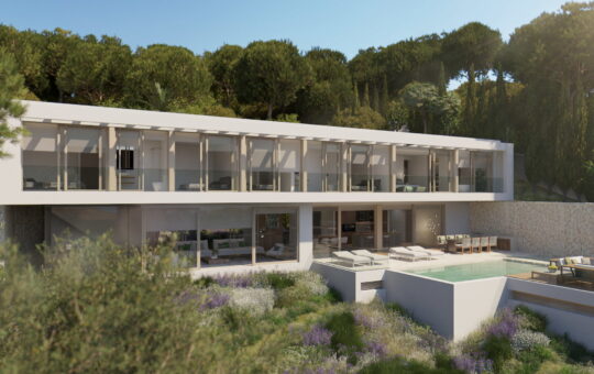 Premium new build villa in Portals Nous - Front facade