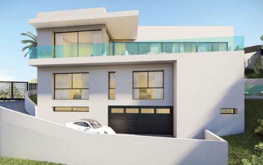 Project: Luxury villa in Costa d'en Blanes - Project: Rear façade