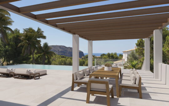 Exclusive newly built villa with guest apartment in Camp de Mar - Pergola