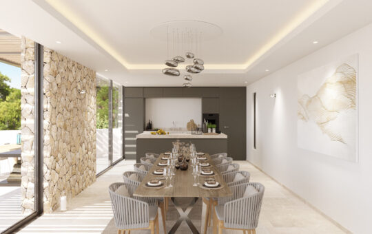 Exceptional luxury new villa with dream views in a renowned residential area - Kitchen and dining area