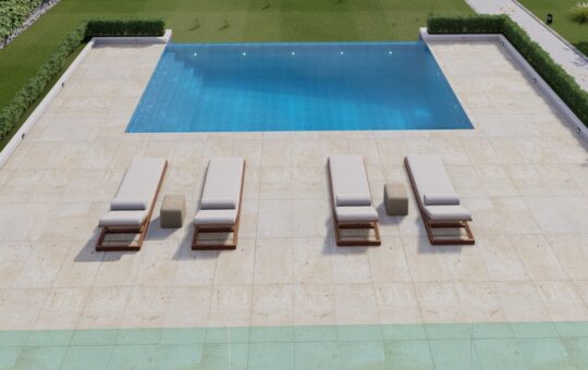 Completely renovated villa close to the marina in Nova Santa Ponsa - Pool area