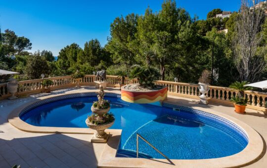 Spacious villa with sea views in Costa de la Calma - Pool area