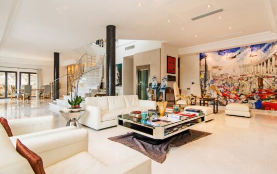 Fantástica Villa de diseño junto al „Real Golf de Bendinat” - Amplia sala de estar