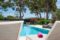 Moderna villa de obra nueva en Sol de Mallorca con vistas al mar - Terraza con piscina