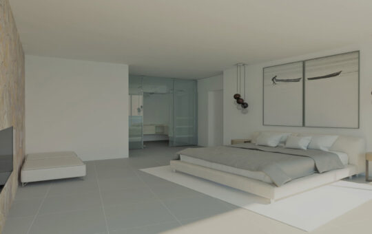 Designer Villa in 1. Meereslinie in Port Adriano - Schlafzimmer 1