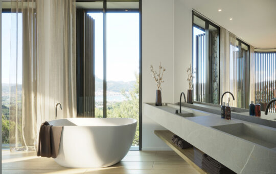 Luxus-Residenz mit wunderbarem Hafenblick - Badezimmer
