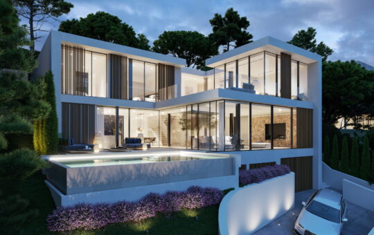 Neubau Luxusvilla in Costa d’en Blanes