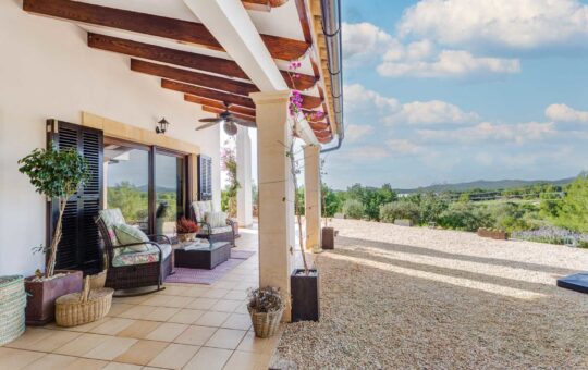 Comfortable finca with stunning panoramic views - Back terrace