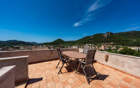 Fully renovated charming village house with beautiful views - Roof terrace with a wonderful 360° view