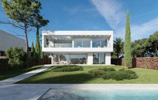 Villa moderna de nueva construcción en amplia parcela y ubicación privilegiada, Sol de Mallorca