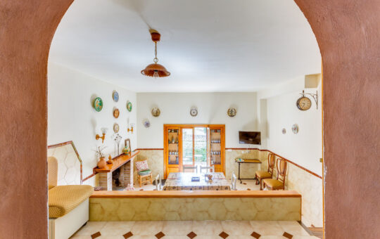 Bonita villa tradicional en zona residencial con vistas a la bahía de Palma - Sala de estar en el sótano