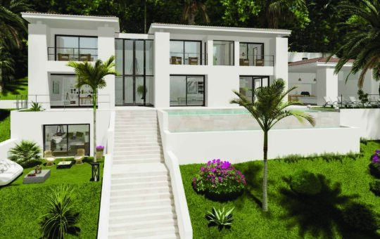 Repräsentative Neubauvilla mit Meerblick, Costa d'En Blanes
