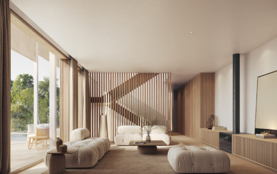 Building plot in Camp de Mar with project and license - Project proposal: living area