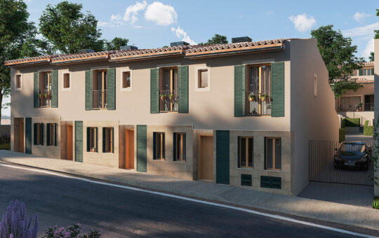 New Mediterranean townhouses in the heart of Calvia - View of the front facade