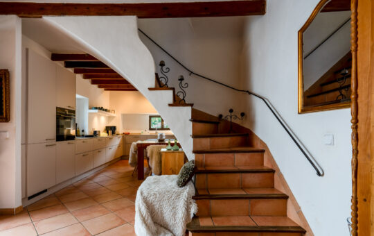 Detached finca style town house with large pool - Stair case