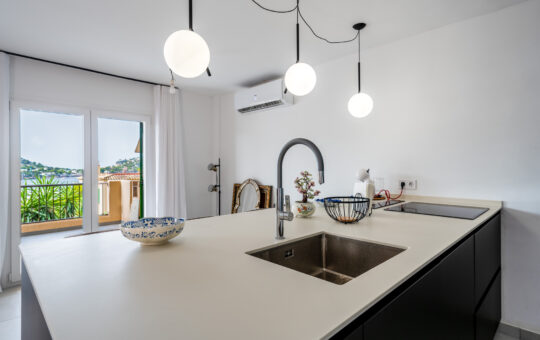 Completely renovated apartment within walking distance to the harbour of Port Andratx - Modern fitted kitchen