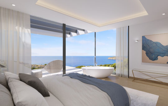 Newly built villa with magnificent views in Nova Santa Ponsa - Main bedroom